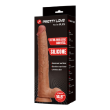 PRETTY LOVE - TERIN PLUS REALISTISCHER SILIKONDILDO MIT SAUGNAPF 37,6 CM Ø 5,5 CM