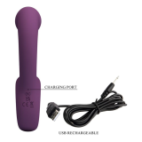 PRETTY LOVE - BRYNNLEE VIBRATEUR RECHARGEABLE AVEC STIMULATEUR ORAL 10 VIBRATIONS ET 5 FONCTIONS DE LÉCHAGE VIOLET