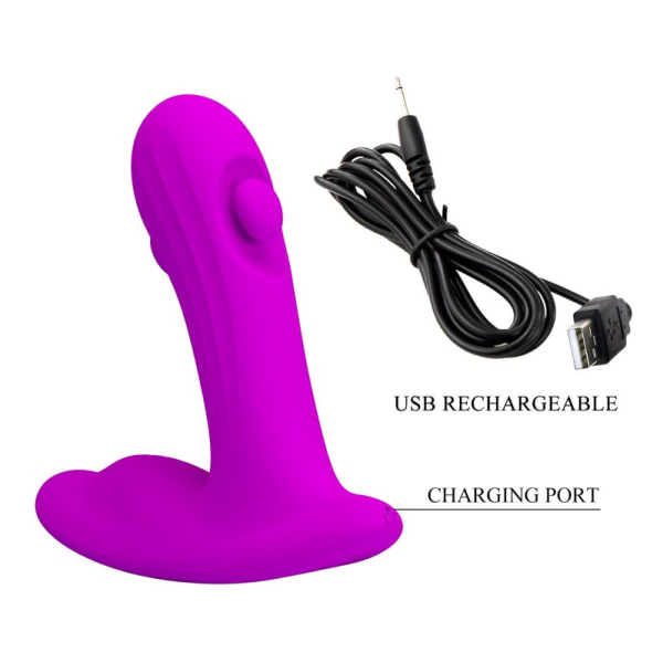PRETTY LOVE - BAUER RECHARGEABLE PROSTATE MASSAGER 12 MODES PURPLE