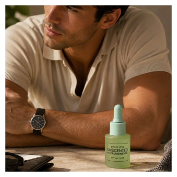 EYE OF LOVE - OLIO PROFUMATO CON FEROMONI PER UOMO, SENZA PROFUMO, 20 ML