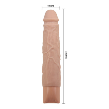 PRETTY LOVE - KESSLER REALISTISCHER VIBRATIONSDILDO MIT 10 VIBRATIONSMODI UND 10 STÖSSEN, 22 CM NATÜRLICH