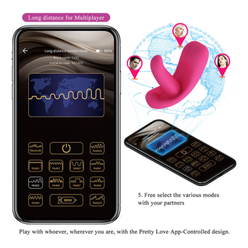 PRETTY LOVE - HAZELYNN 12-FUNKTIONEN-MASSAGEGERÄT MIT APP-STEUERUNG, PINK
