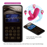 PRETTY LOVE - HAZELYNN 12-FUNKTIONEN-MASSAGEGERÄT MIT APP-STEUERUNG, PINK