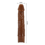 PRETTY LOVE - LEONARDO VIBRATEUR RÉALISTE 20 CM Ø 4 CM MARRON