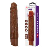 PRETTY LOVE - VIBRATORE REALISTICO OWEN 22,5 CM Ø 4,5 CM MARRONE
