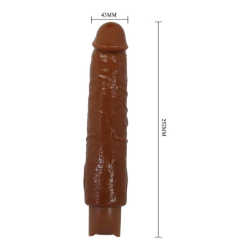 PRETTY LOVE - GAVIN VIBRATEUR RÉALISTE 25 CM Ø 5 CM MARRON