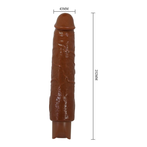 PRETTY LOVE - GAVIN VIBRATEUR RÉALISTE 25 CM Ø 5 CM MARRON