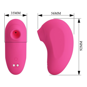 PRETTY LOVE - ARILA RECHARGEABLE CLITORAL SUCTION STIMULATOR WITH VIBRATION PINK