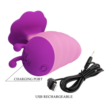 PRETTY LOVE - LITTLE BEE WIEDERAUFLADBARER KLITORALSTIMULATOR, 7 MODI, LILA-ROSA