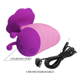 PRETTY LOVE - STIMOLATORE CLITORIDEO RICARICABILE LITTLE BEE, 7 MODALITÀ, VIOLA-ROSA