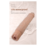 PRETTY LOVE - KESSLER DILDO VIBRANTE REALISTICO CON 10 MODALITÀ DI VIBRAZIONE E 10 ROTAZIONI, 22 CM NATURALE