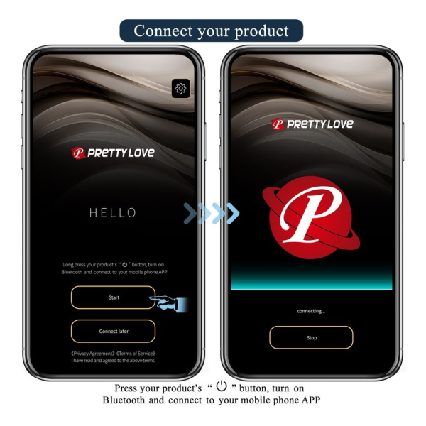 PRETTY LOVE - VIBRATEUR ANAL ET PÉRINÉUM NOIR CONTRÔLÉ PAR APPLICATION ANTHONY