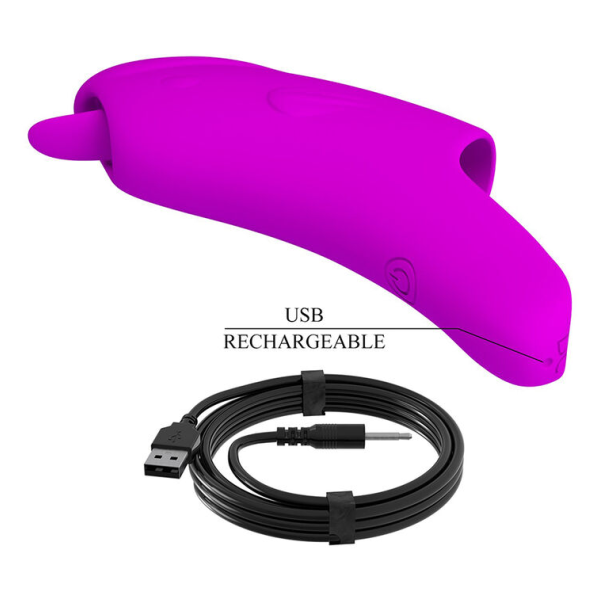 PRETTY LOVE - PETERSON HONEY FINGER VIBRATORE DA DITO RICARICABILE VIOLA