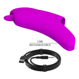 PRETTY LOVE - PETERSON HONEY FINGER RECHARGEABLE FINGER VIBRATOR PURPLE