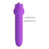 PRETTY LOVE - DANNELL RECHARGEABLE ORAL AND CLITORAL STIMULATOR VIBRATOR PURPLE