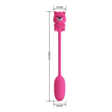 PRETTY LOVE - OLSON WIEDERAUFLADBARER BULLET-VIBRATOR MIT KABELFERNBEDIENUNG PINK