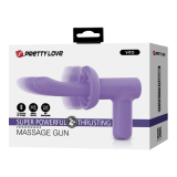 PRETTY LOVE - PISTOLA MASSAGGIANTE VITO A SPINTA, 5 MODALITÀ, VIOLA