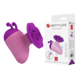 PRETTY LOVE - STIMOLATORE CLITORIDEO RICARICABILE LITTLE BEE, 7 MODALITÀ, VIOLA-ROSA