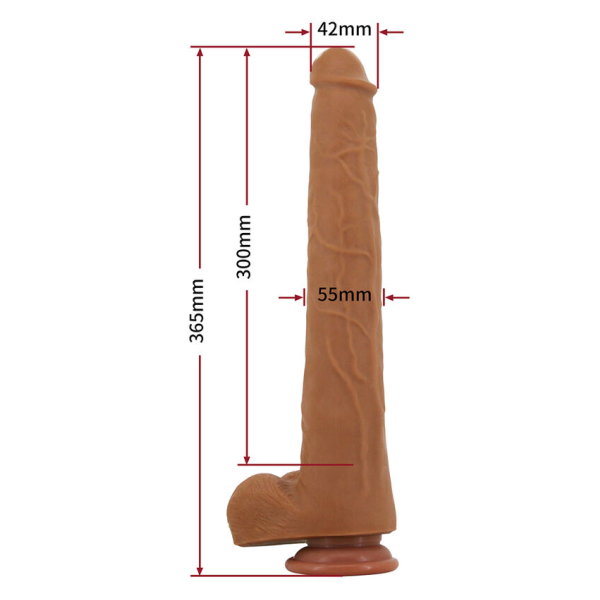 PRETTY LOVE - VIGGO GODEMICHET RÉALISTE DOUX AU TOUCHER 36,5 CM MARRON