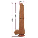 PRETTY LOVE - VIGGO REALISTIC SOFT-TOUCH SKIN-SLIDING DILDO 36,5 CM BROWN