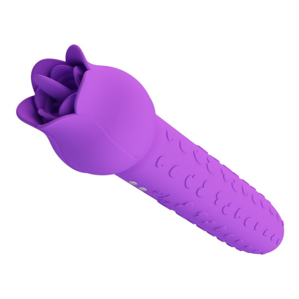 PRETTY LOVE - DANNELL RECHARGEABLE ORAL AND CLITORAL STIMULATOR VIBRATOR PURPLE