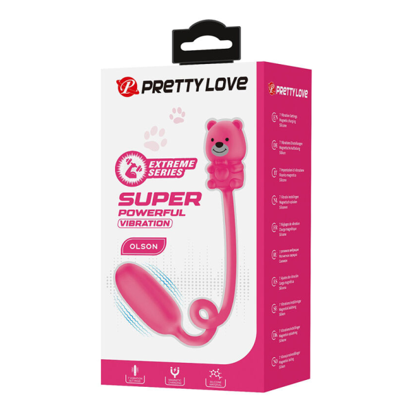 PRETTY LOVE - OLSON WIEDERAUFLADBARER BULLET-VIBRATOR MIT KABELFERNBEDIENUNG PINK