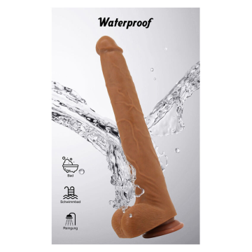 PRETTY LOVE - VIGGO REALISTIC SOFT-TOUCH SKIN-SLIDING DILDO 36,5 CM BROWN