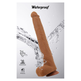 PRETTY LOVE - VIGGO REALISTISCHER, WEICHES HAUTGLEITENDER DILDO, 36,5 CM, BRAUN