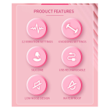 PRETTY LOVE – DUDEN WIEDERAUFLADBARER SILIKON-VIBRATOR MIT 12 VIBRATIONSMODI UND 3 SCHAUKELMODI, PINK