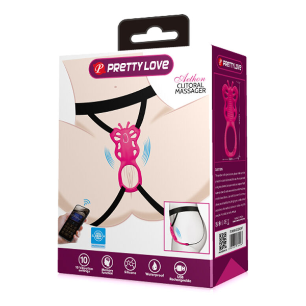 PRETTY LOVE - MASSEUR DE CULOTTE PAPILLON ROSE
