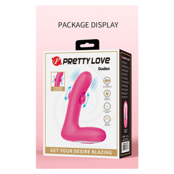 PRETTY LOVE – DUDEN WIEDERAUFLADBARER SILIKON-VIBRATOR MIT 12 VIBRATIONSMODI UND 3 SCHAUKELMODI, PINK