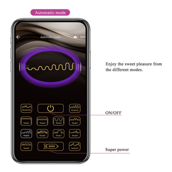 PRETTY LOVE - HAZELYNN MASSAGGIATORE ROSA CON 12 FUNZIONI E CONTROLLO TRAMITE APP