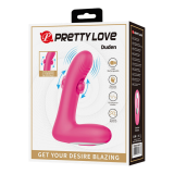 PRETTY LOVE - DUDEN VIBRATEUR EN SILICONE RECHARGEABLE 12 MODES DE VIBRATION ET 3 MODES DE BASCULE ROSE