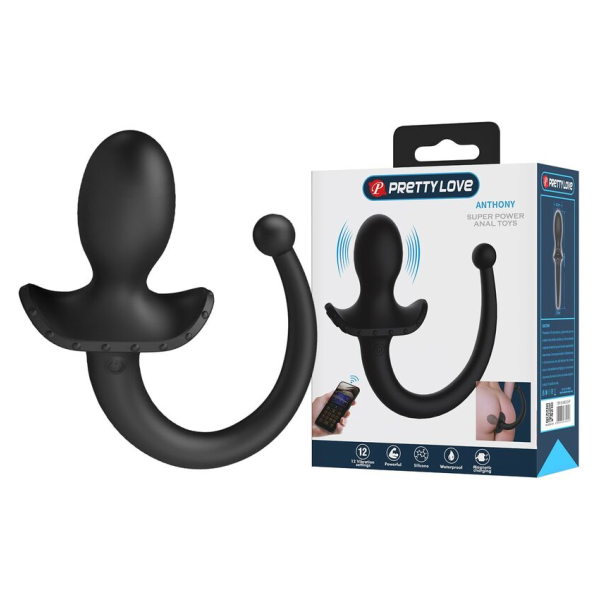 PRETTY LOVE – ANTHONY APP-STEUERUNG ANAL- UND PERINEUMVIBRATOR SCHWARZ