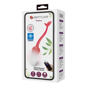 PRETTY LOVE - PULSEN APP CONTROL VIBRATING EGG 12 FUNCTIONS USB RECHARGEABLE PINK