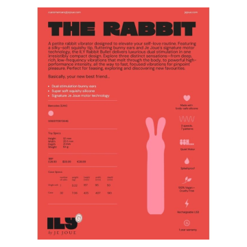 JE JOUE - VIBRATORE INTIMO RICARICABILE ILY RABBIT BULLET