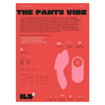JE JOUE - ILY PANTY VIBE REMOTE CONTROL INTIMATE VIBRATOR