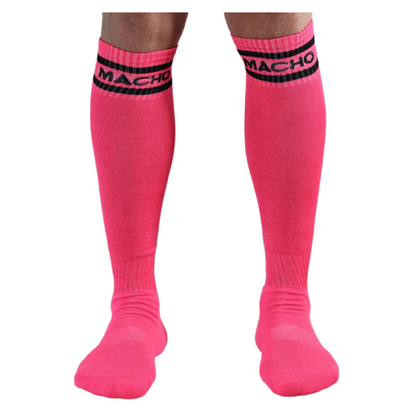 MACHO - CALCETINES LARGOS TALLA ÚNICA ROSA