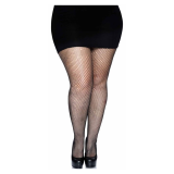 LEG AVENUE - MEDIAS EN RED NEGRO TALLA GRANDE