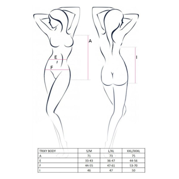 PASSION - WOMAN TRIXY TEDDY NEGRO TALLA L/XL