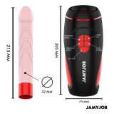 JAMYJOB - PYSTON BASE MASTURBADOR AUTOMÁTICO CON DILDO CONTROL REMOTO