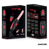 JAMYJOB - PYSTON BASE MASTURBADOR AUTOMÁTICO CON DILDO CONTROL REMOTO