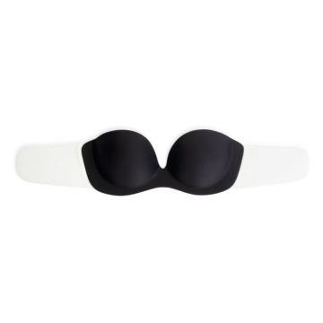BYE-BRA - DIVA BRA ADHESIVE BRA BLACK CUP D