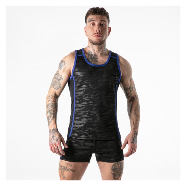 LOCKER GEAR - VOLLSTÄNDIGER MILITÄRZUGRIFF TANKTOP BLAU S