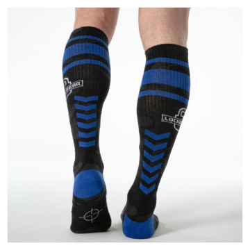 LOCKER GEAR - FULL MILITARY KNEE HIGH SOCKS ONE SIZE BLUE