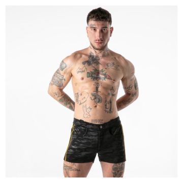 LOCKER GEAR - ACCESSO MILITARE COMPLETO, PANTALONCINI GIALLI, TAGLIA XL