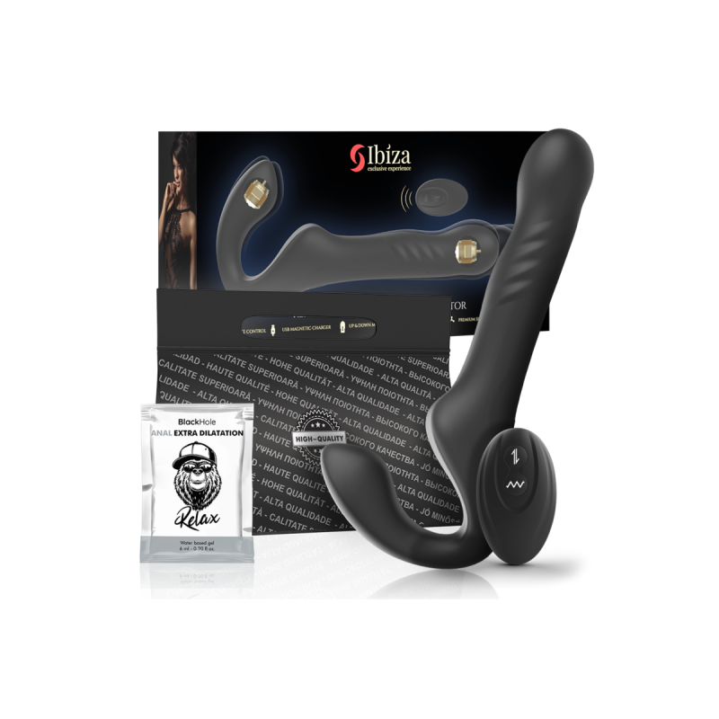 IBIZA - REMOTE CONTROL STRAPLESS VIBRATOR UP & DOWN - IBIZA TECHNOLOGY