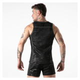 LOCKER GEAR - CANOTTA COMPLETAMENTE MILITARE CON ACCESSO COMPLETO NERA TAGLIA M