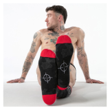 LOCKER GEAR- CHAUSSETTES MILITAIRES HAUTES ROUGES TAILLE UNIQUE