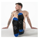 LOCKER GEAR - FULL MILITARY KNEE HIGH SOCKS ONE SIZE BLUE